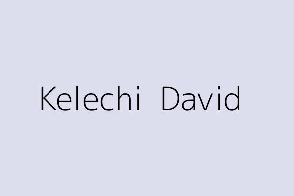 Kelechi  David